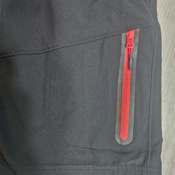 ❤️NWT❤️ Tec-One Explorer - Men's Athletic Shorts - Black with Red Zipper- Large - Picture 6 of 6